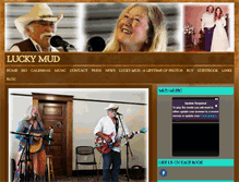 Tablet Screenshot of luckymudmusic.com